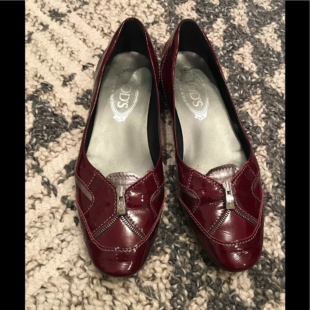 Tod’s patent leather flats size 38